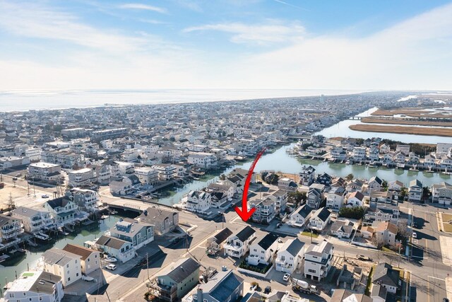 367 21st St, Avalon, NJ 08202 - aerial view of property and surrounding area featuring a large body of water
