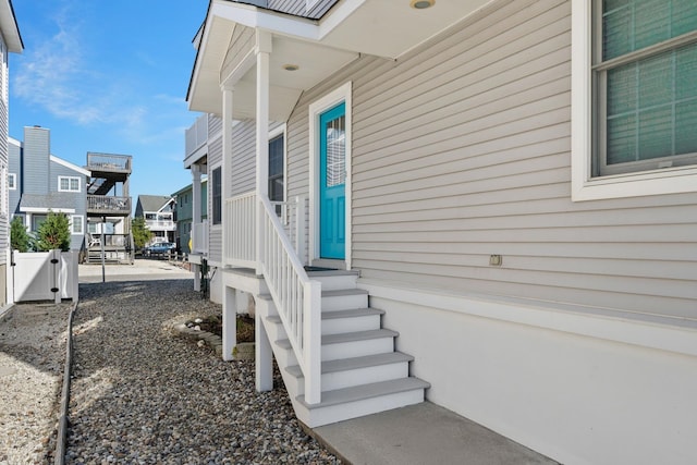 367 21st St, Avalon, NJ 08202 - property entrance with a residential view