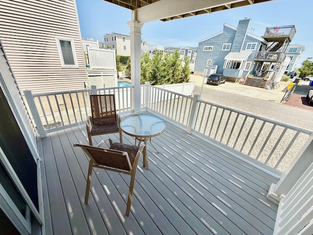 367 21st St, Avalon, NJ 08202 - deck featuring a residential view