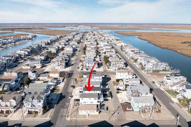 367 21st St, Avalon, NJ 08202 - aerial view of property's location with a large body of water and nearby suburban area