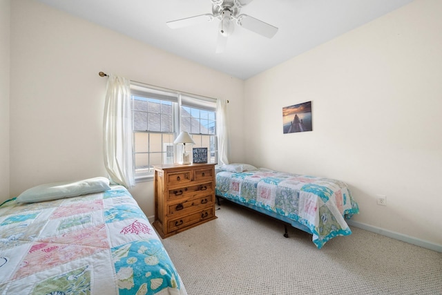 367 21st St, Avalon, NJ 08202 - carpeted bedroom with ceiling fan and baseboards