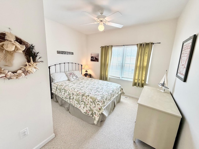 367 21st St, Avalon, NJ 08202 - bedroom featuring light colored carpet and ceiling fan