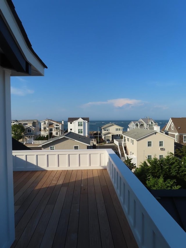 281 7th St, Avalon, NJ 08202 - wooden terrace featuring a residential view
