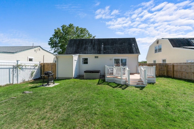 123 Broadway, Villas, NJ 08251 - back of property with a wooden deck and a shingled roof