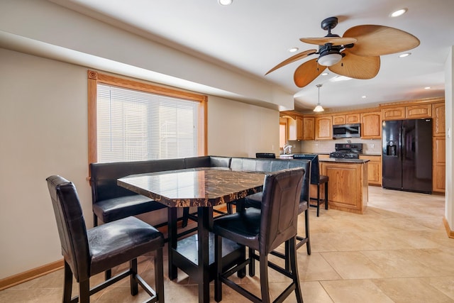 208 E Maple Ave, Wildwood, NJ 08260 - dining room featuring ceiling fan