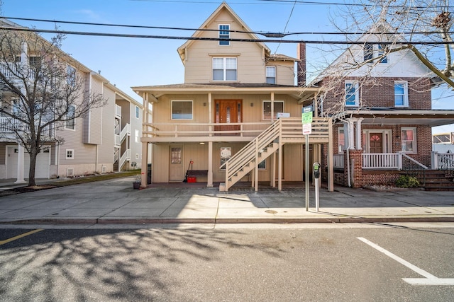 208 E Maple Ave, Wildwood, NJ 08260 - view of front facade with a porch