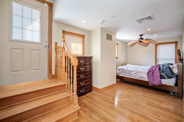 208 E Maple Ave, Wildwood, NJ 08260 - bedroom with multiple windows and light hardwood / wood-style floors