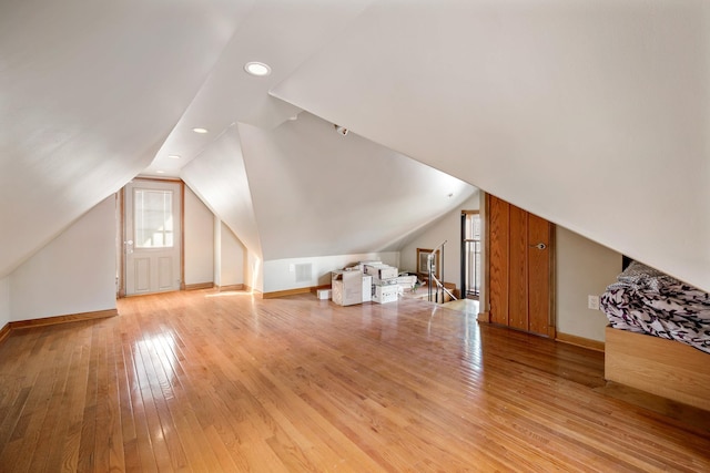 208 E Maple Ave, Wildwood, NJ 08260 - additional living space with lofted ceiling and light wood-type flooring