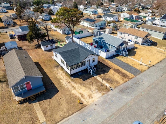 drone / aerial view with a residential view