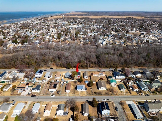 bird's eye view featuring a residential view