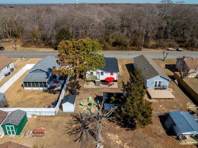 birds eye view of property