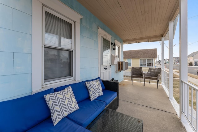 view of patio with an outdoor hangout area