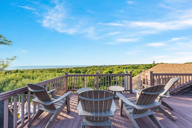 304 Alexander Ave, Cape May Point, NJ 08212 - deck featuring a water view