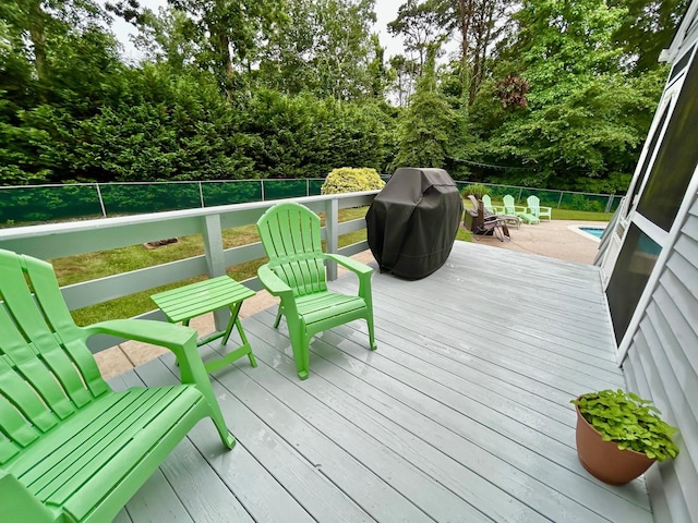 46 Summer Cir, North Cape May, NJ 08204 - deck featuring a grill