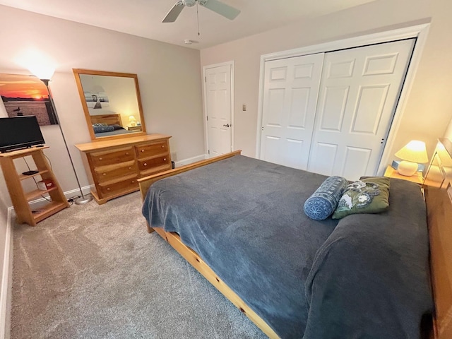 46 Summer Cir, North Cape May, NJ 08204 - carpeted bedroom featuring a closet and a ceiling fan