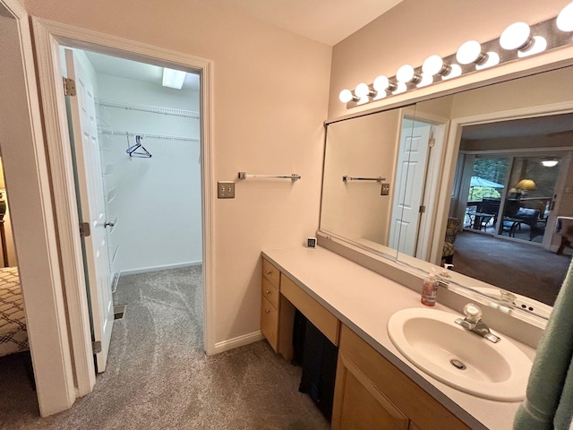 46 Summer Cir, North Cape May, NJ 08204 - bathroom with vanity and a spacious closet