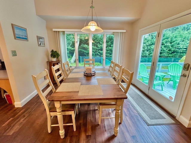 46 Summer Cir, North Cape May, NJ 08204 - dining room featuring baseboards and wood finished floors