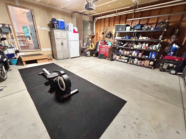 46 Summer Cir, North Cape May, NJ 08204 - garage with a garage door opener