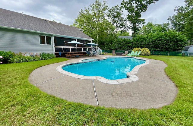 46 Summer Cir, North Cape May, NJ 08204 - view of swimming pool with a patio area