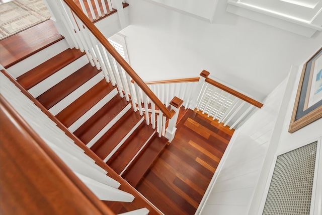 73 E 25th St, Avalon, NJ 08202 - stairway featuring wood finished floors