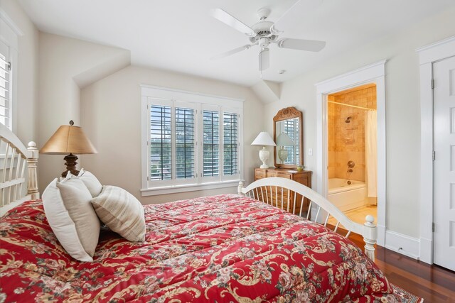73 E 25th St, Avalon, NJ 08202 - bedroom with wood finished floors and a ceiling fan