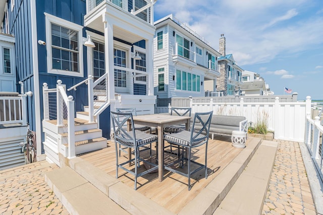 328 83rd St, Stone Harbor, NJ 08247 - deck with outdoor dining space