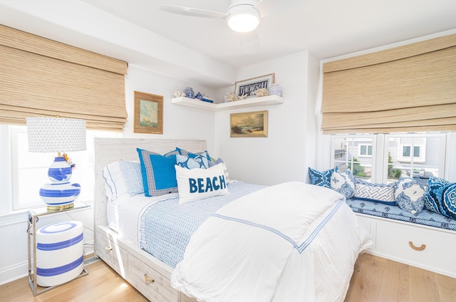 328 83rd St, Stone Harbor, NJ 08247 - bedroom featuring wood finished floors and a ceiling fan