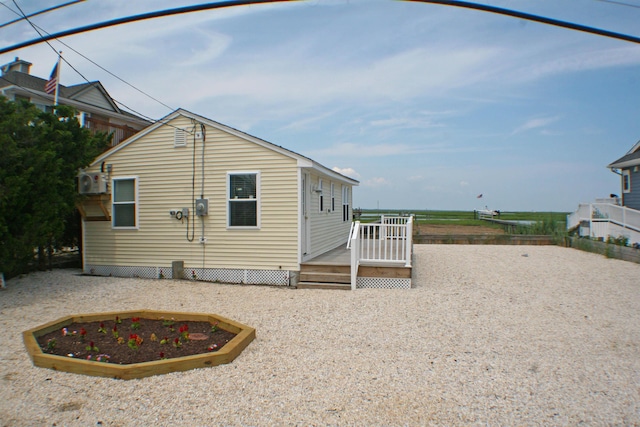 exterior space featuring a deck