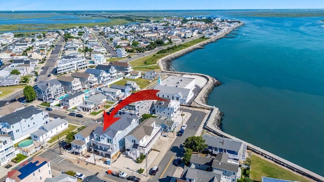 3 Mace Ave Unit A, North Wildwood, NJ 08260 - aerial overview of property's location featuring a large body of water and nearby suburban area