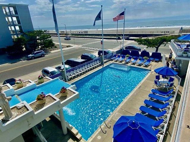 pool featuring a water view