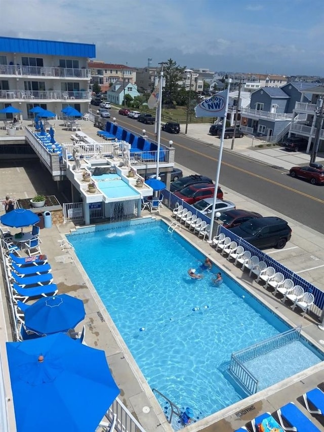 view of pool