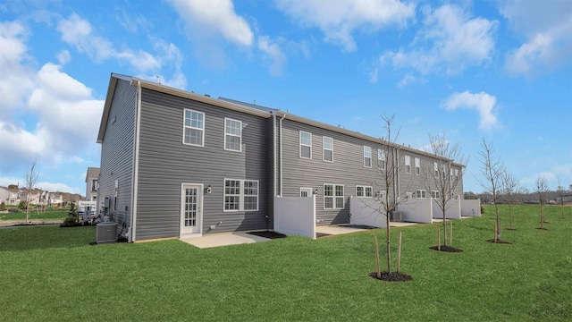 202 Bentz Ave Unit 0, Villas, NJ 08251 - rear view of property with a patio, a yard, and central AC unit
