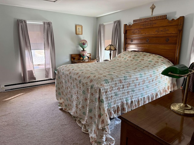 207 W Maple Ave, Wildwood, NJ 08260 - bedroom featuring a baseboard radiator and carpet