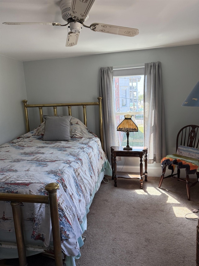 207 W Maple Ave, Wildwood, NJ 08260 - bedroom featuring carpet and a ceiling fan