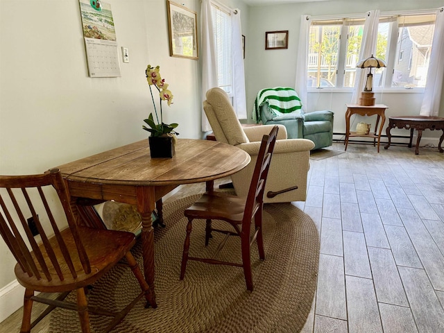 207 W Maple Ave, Wildwood, NJ 08260 - sitting room featuring light wood-style flooring and baseboard heating