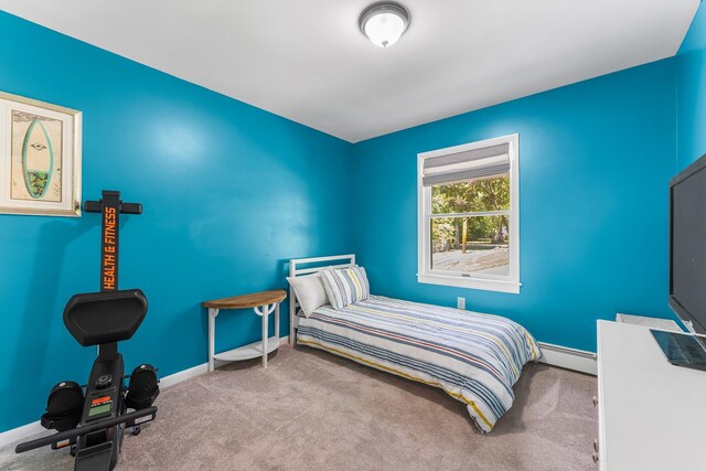 1431 Burleigh Rd, Green Creek, NJ 08210 - bedroom with a baseboard radiator, baseboards, and carpet flooring