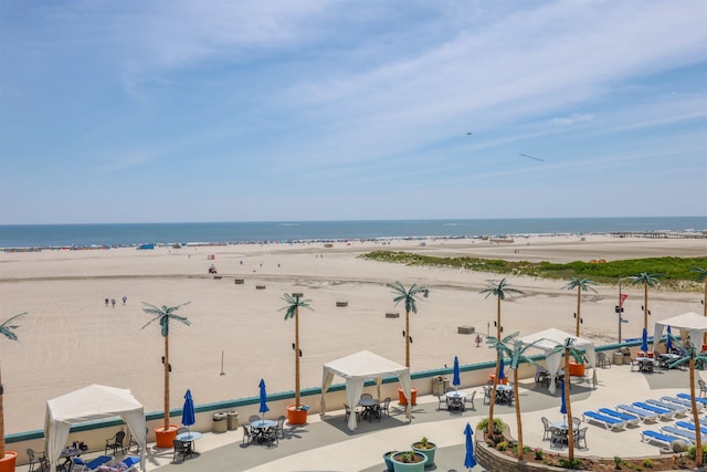 water view featuring a beach view