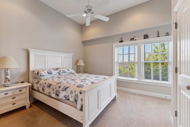 2025 Dune Dr Unit 2025, Avalon, NJ 08202 - carpeted bedroom featuring baseboards and ceiling fan