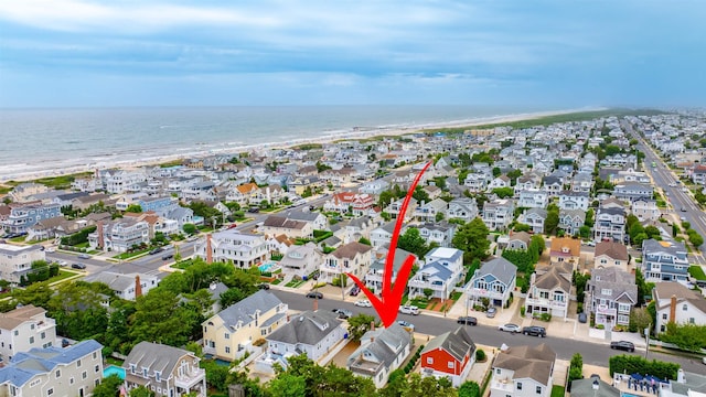 55 W 22nd St, Avalon, NJ 08202 - aerial view of property's location with a large body of water and nearby suburban area