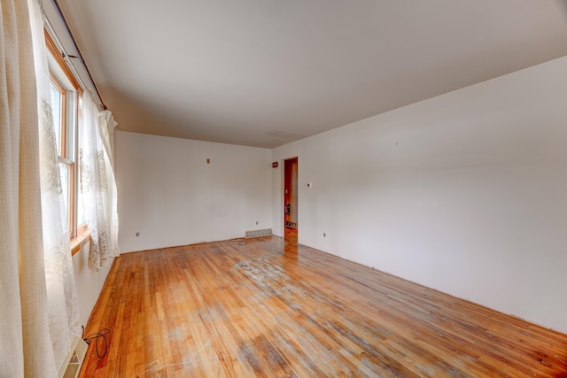 empty room featuring light hardwood / wood-style flooring