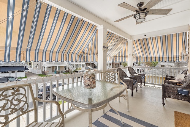 view of sunroom / solarium