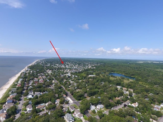 213 Hollywood Ave, Villas, NJ 08251 - drone / aerial view of waterfront with a beach