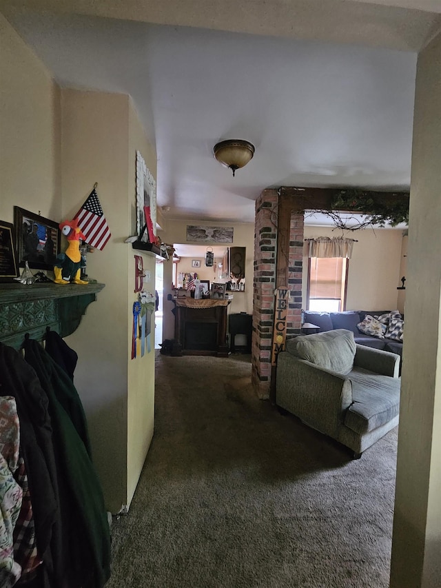 1121 Sumner Ave, Woodbine, NJ 08270 - hall with carpet flooring