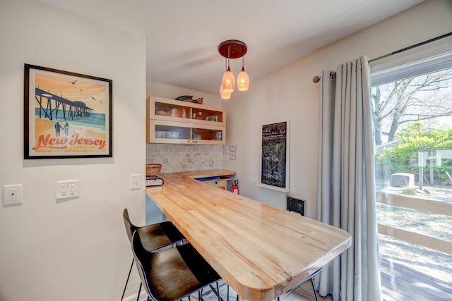 view of dining room