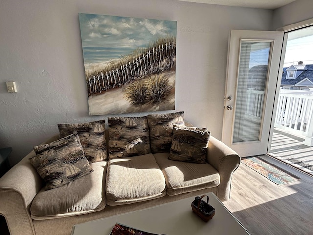 interior space featuring hardwood / wood-style flooring