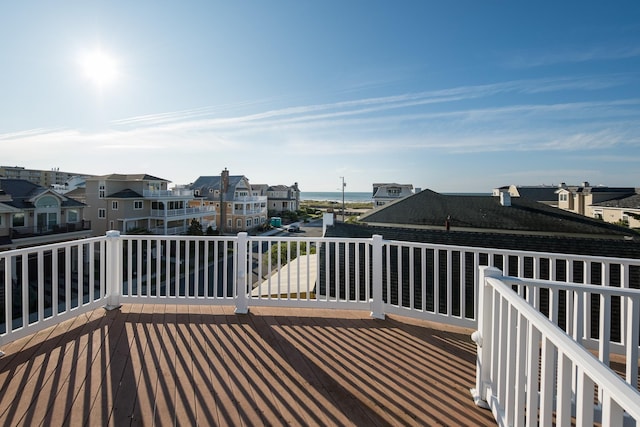 2404 Atlantic Ave, Longport, NJ 08403 - wooden terrace with a residential view