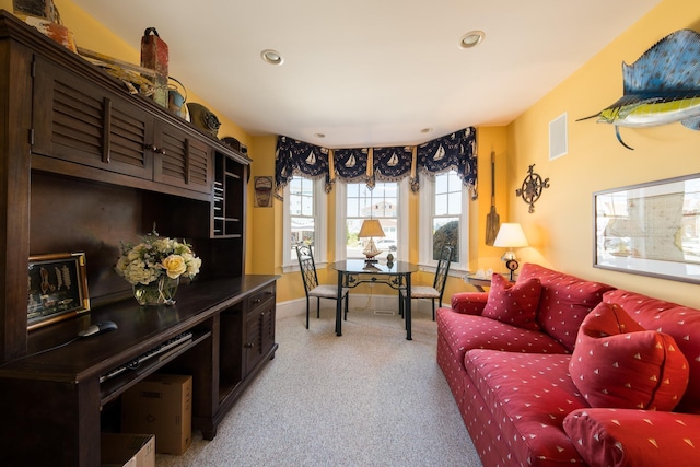 2404 Atlantic Ave, Longport, NJ 08403 - carpeted living area featuring recessed lighting and baseboards