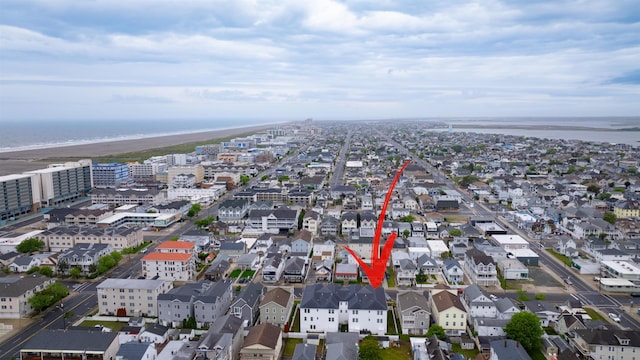 227 E Leaming Ave Unit A, Wildwood, NJ 08260 - aerial view of property and surrounding area with a large body of water and nearby suburban area