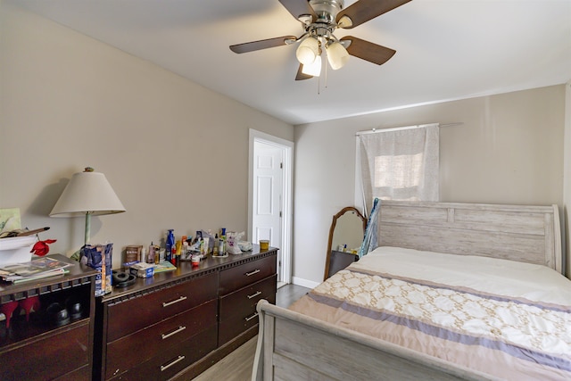 1025 Rte 47 S, Rio Grande, NJ 08204 - bedroom featuring wood finished floors, a ceiling fan, and baseboards