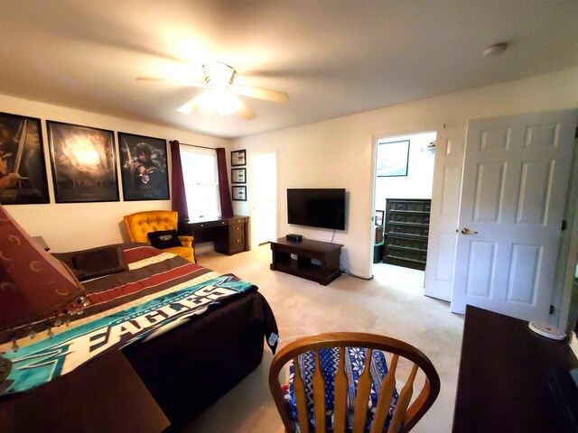 20 Summer Cir, North Cape May, NJ 08204 - bedroom featuring light carpet and a ceiling fan
